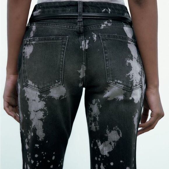 Zara Bleached Jeans New - Picture 6 of 9